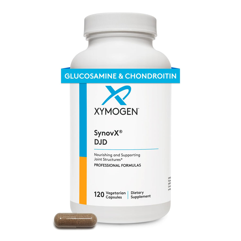 XYMOGEN SynovX DJD – Supports Healthy Joints with MSM, Green-Lipped Mussel (120 Capsules)