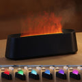 YALEDI Essential Oil Diffuser – Fireplace Flame 250ml, 7 Color Lights, Remote, Auto-Off | Black