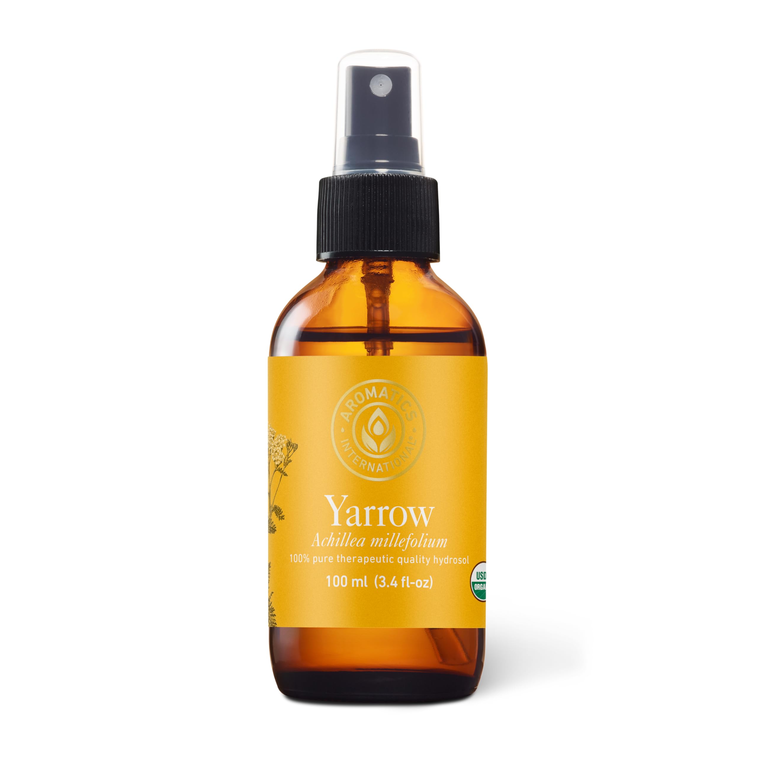 Aromatics International Yarrow Hydrosol 100ml | Herbal Aromatic Mist for Everyday Use