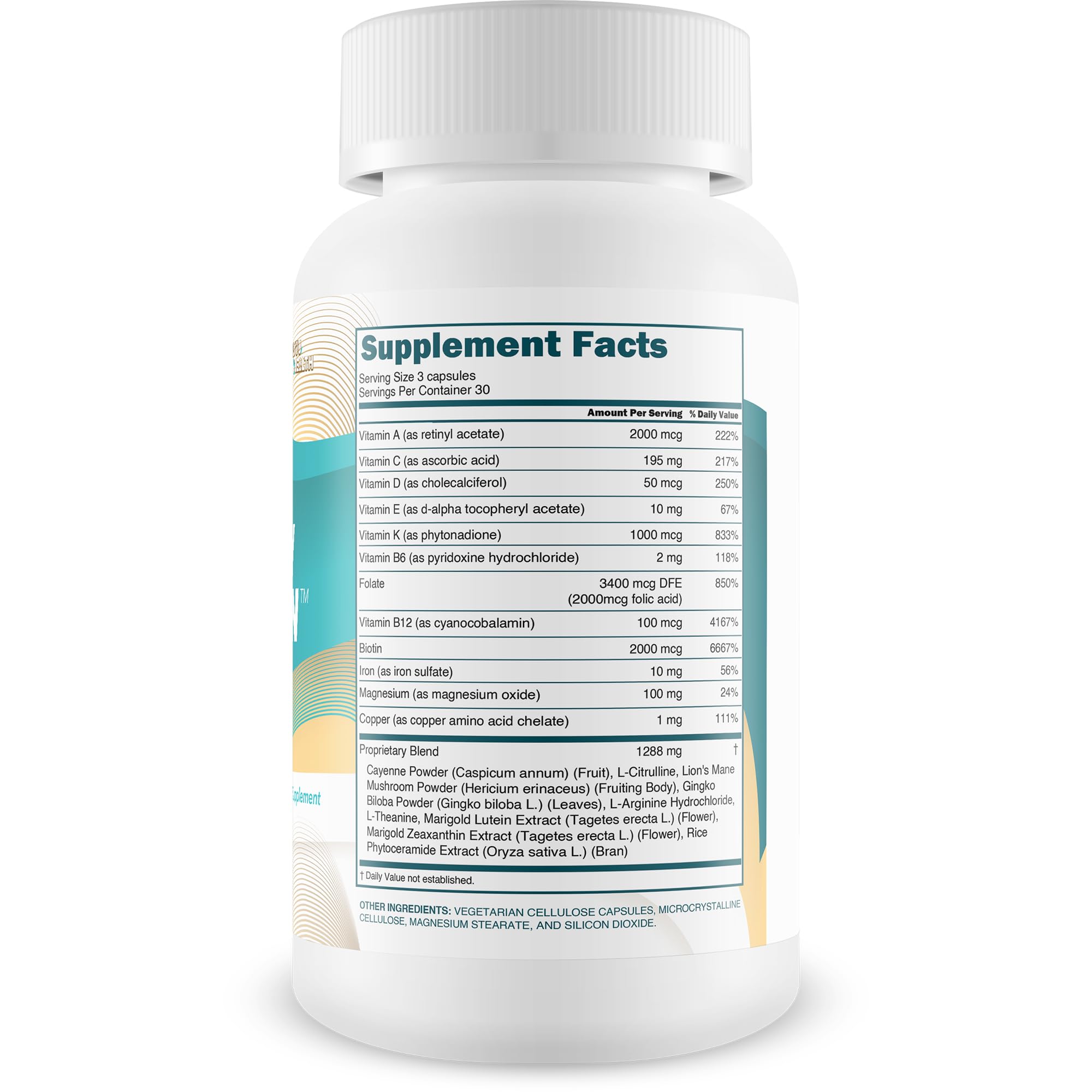 Yellow Vitamin for Nerves – Nerve Support with B Complex & Lion's Mane