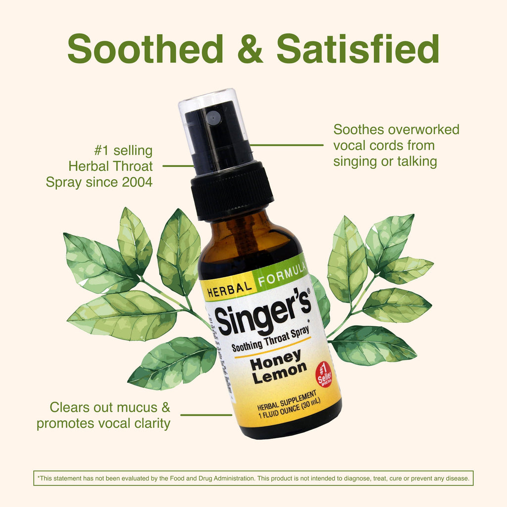 Herbs Etc. Singer's Saving Grace Honey Lemon – Herbal Throat Spray (1 oz)