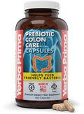 Yerba Prima Colon Care Capsules, 400 Caps – Five Fiber Types + FOS Prebiotics
