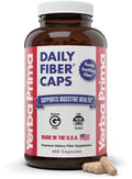 Yerba Prima Daily Fiber Caps Formula - 400 Capsules | Soluble & Insoluble Fiber