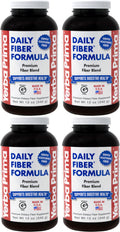 Yerba Prima Daily Fiber Formula Powder – 12 oz (Pack of 4) | Soluble & Insoluble Fiber for Gut Health | Vegan, Non-GMO, Gluten-Free