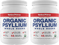 Yerba Prima Organic Whole Psyllium Husks Fiber – 20 oz Pack of 2 | Gluten Free, Non-GMO, Vegan