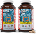 Yerba Prima Prebiotic Colon Care Capsules, 400 Caps (Pack of 2) – Five Forms of Dietary Fiber