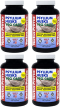 Yerba Prima Psyllium Husks Veg Caps – 4x180 Count | Vegan, Gluten Free, Non-GMO Fiber