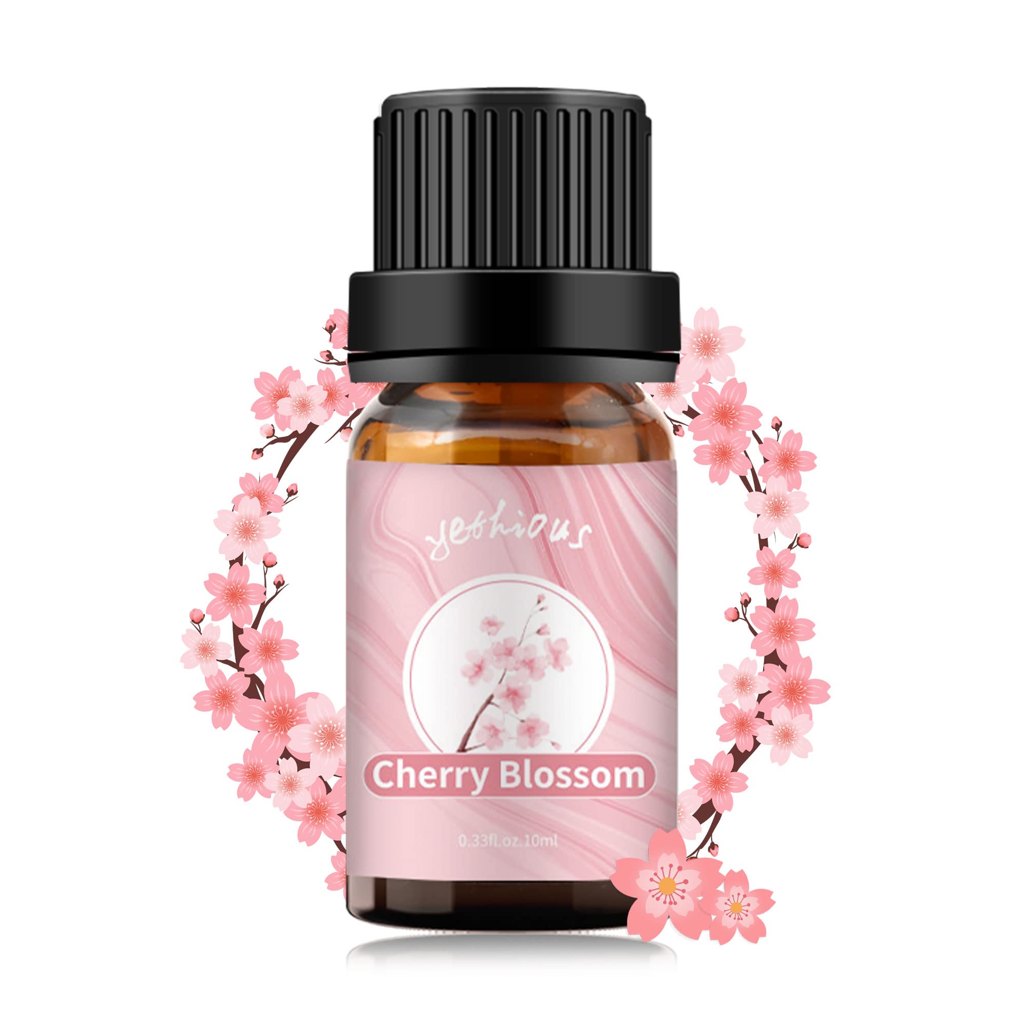 yethious Cherry Blossom Essential Oil – Pure Cherry Blossom Oil for Diffuser & Aromatherapy (10ML)