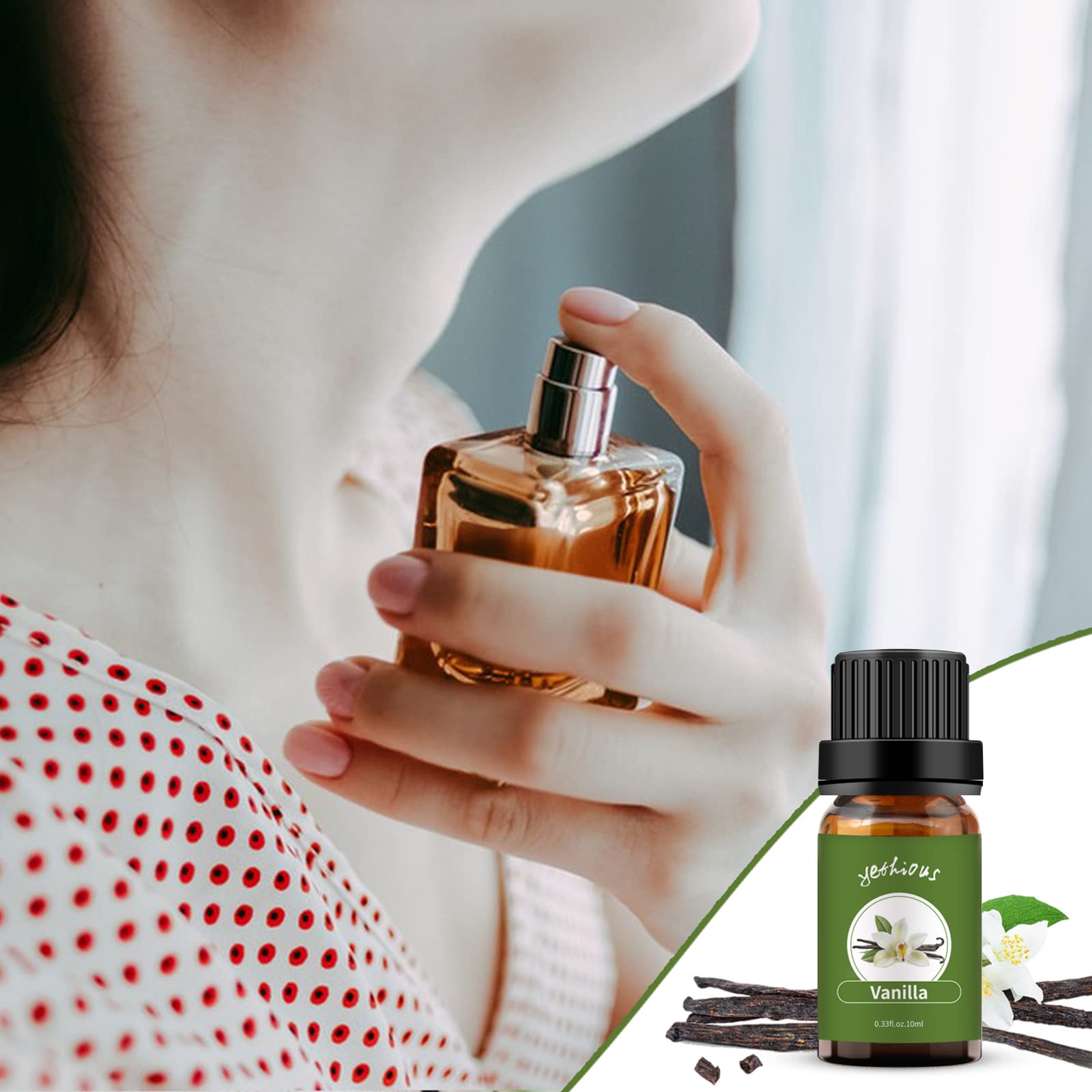 yethious Vanilla & Lavender Essential Oil Set – 2x10ml | 100% Pure
