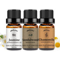Yethious Jasmine Chamomile Sandalwood Essential Oil Set – Organic 3 Pack | 100% Pure