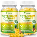 Yikecao 2 Pack Potassium Citrate Gummies 1500mg – Sugar-Free Pineapple, Muscle & Electrolyte Support, 120 Count