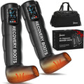 YINGGG Leg Massager with Heat & Full-Leg Compression — Cordless Recovery, 5 Massage Areas, 8 Intensities (Two Legs)