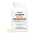 YMINGKJ Vitamin D3 K2 5000 IU Softgels with Magnesium & MCT Oil – 60 Count (Non-GMO, Gluten-Free)