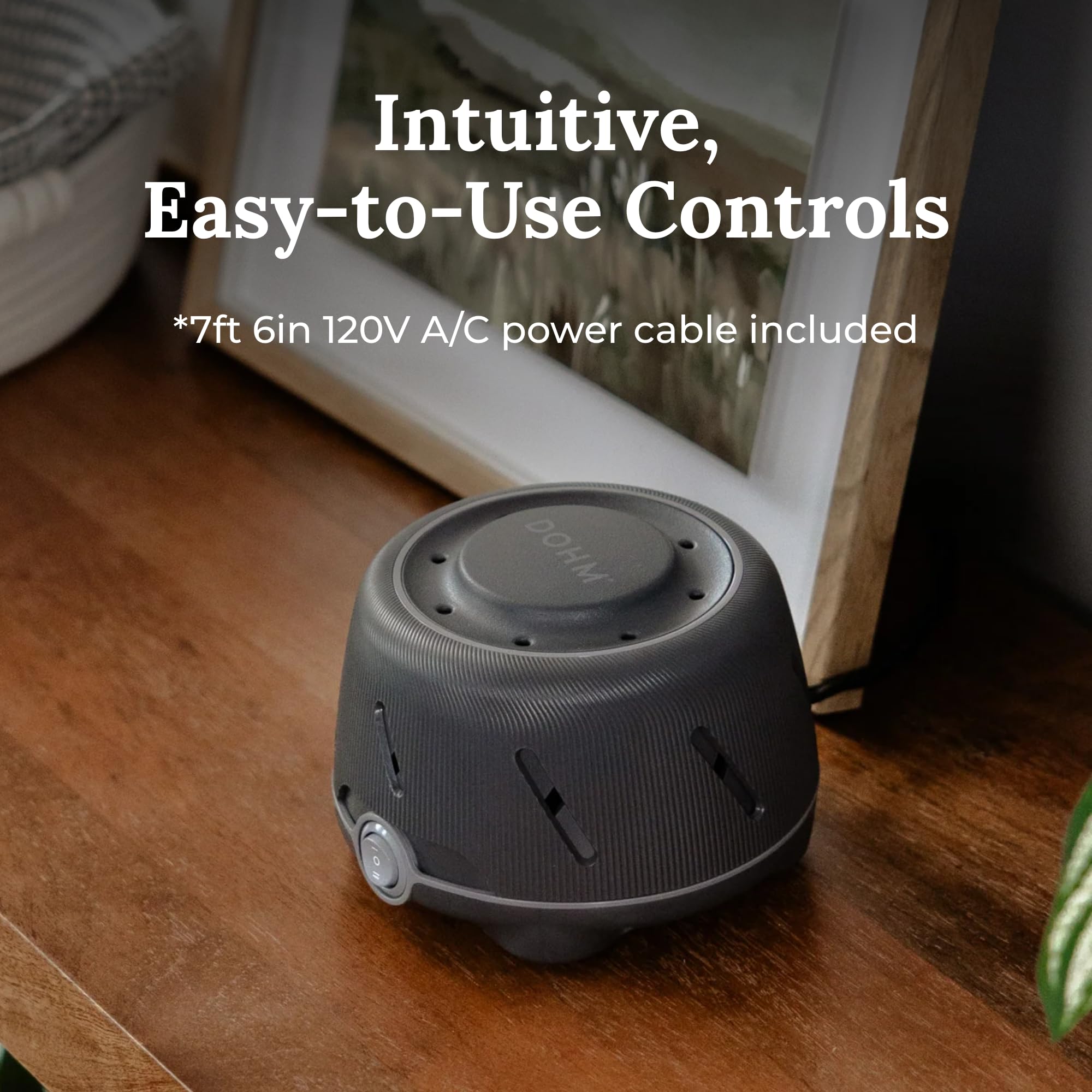 Yogasleep Dohm Charcoal — Original White Noise Machine for Sleep, Privacy & Travel