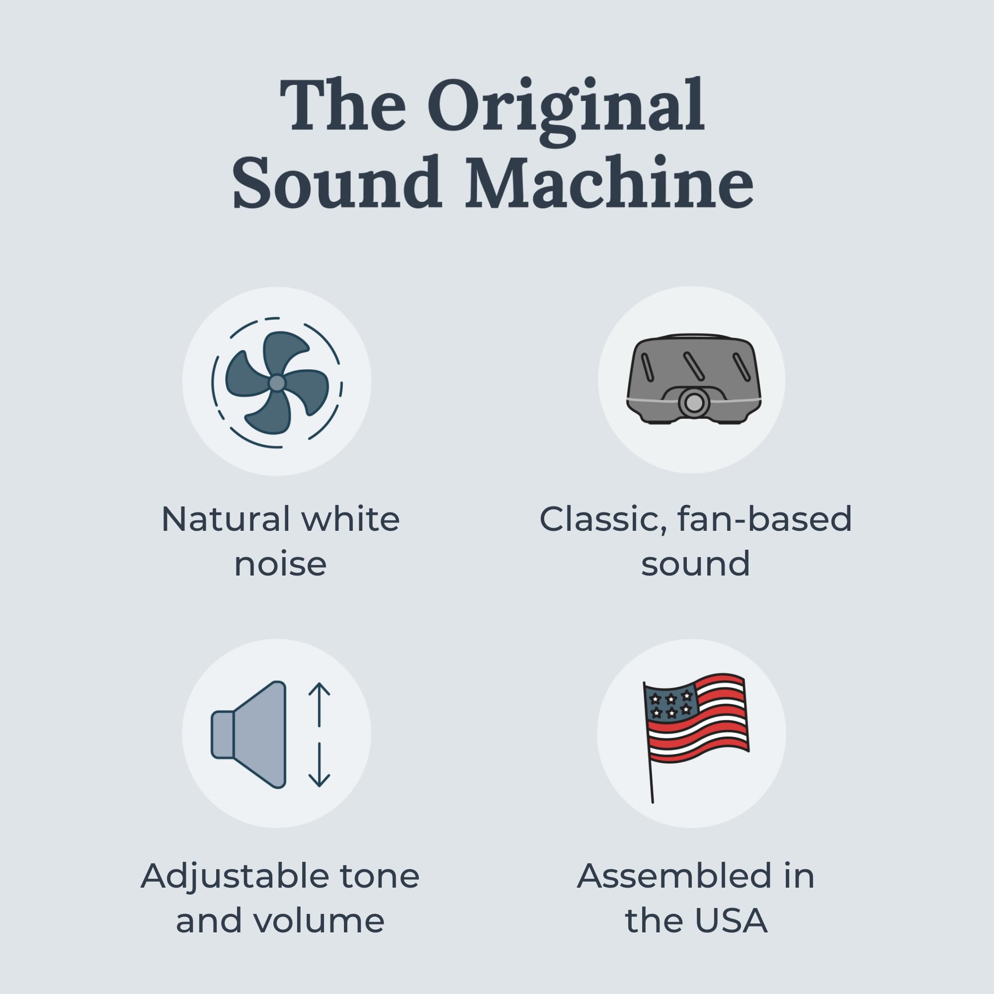 Yogasleep Dohm Charcoal — Original White Noise Machine for Sleep, Privacy & Travel