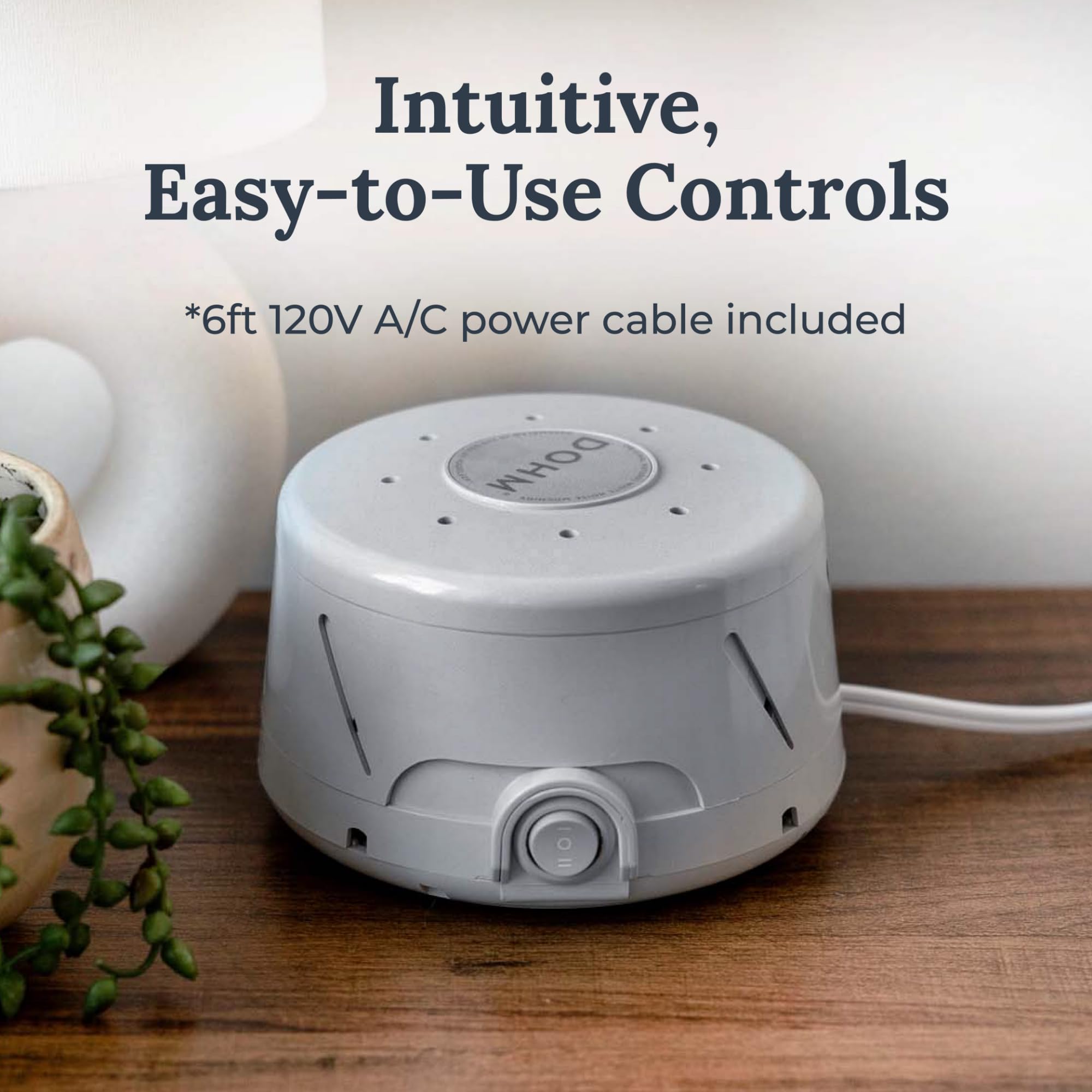 Yogasleep Dohm Classic Gray — Original White Noise Machine for Sleep, Travel & Focus