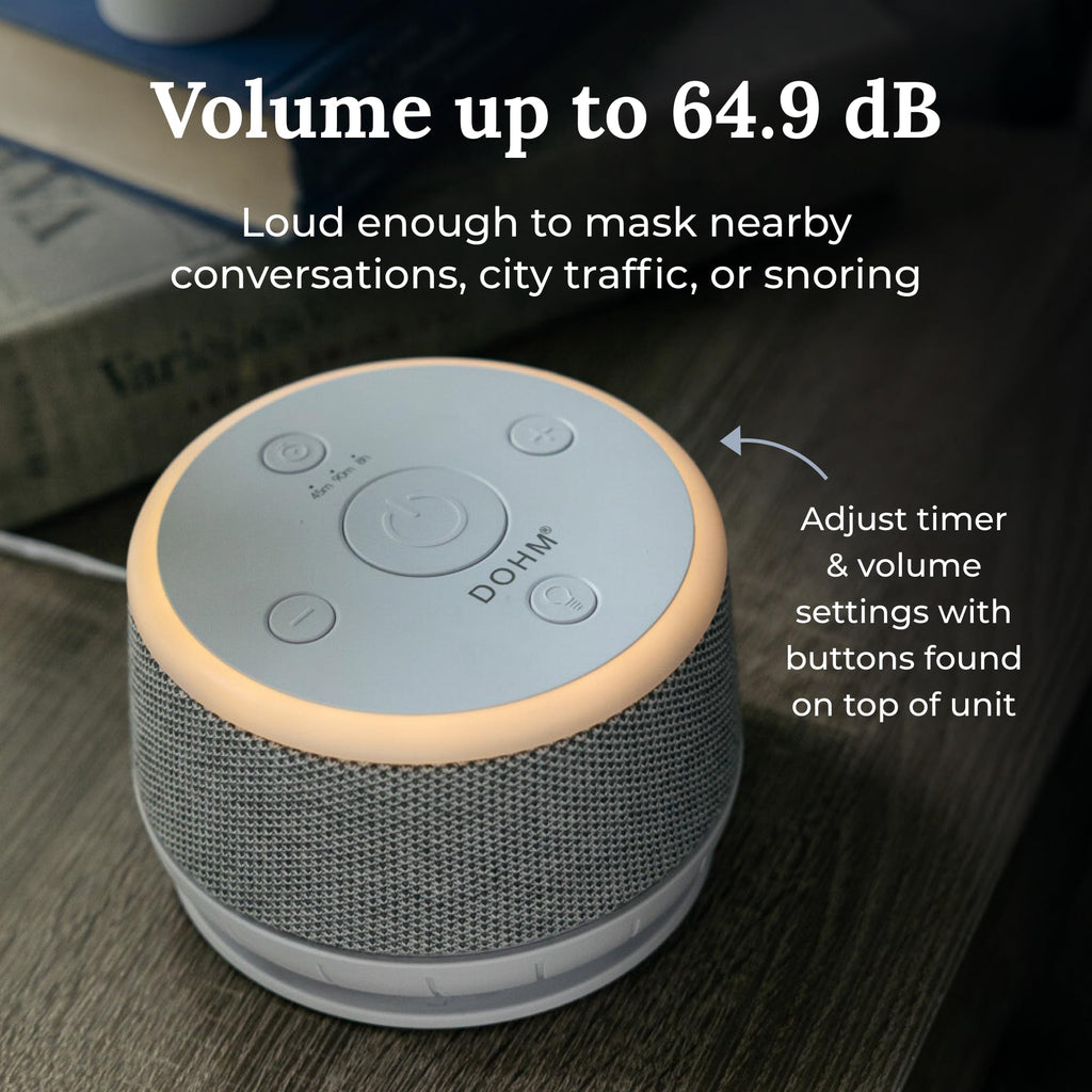 Yogasleep Dohm Nova White Noise Sound Machine – Night Light, 10 Fan Speeds, Pink Noise, Office Privacy