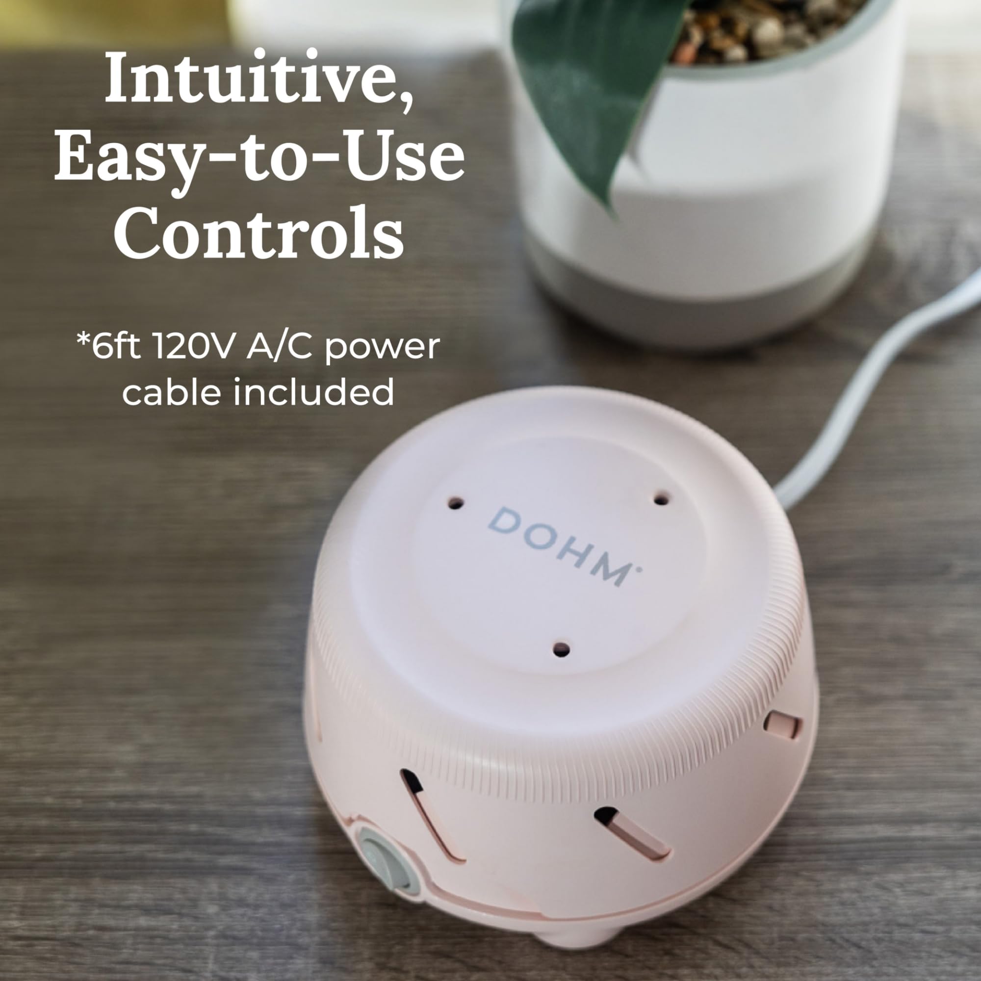 Yogasleep Dohm Uno Pink Noise Sound Machine — Adjustable Tone, Privacy & Travel Ready