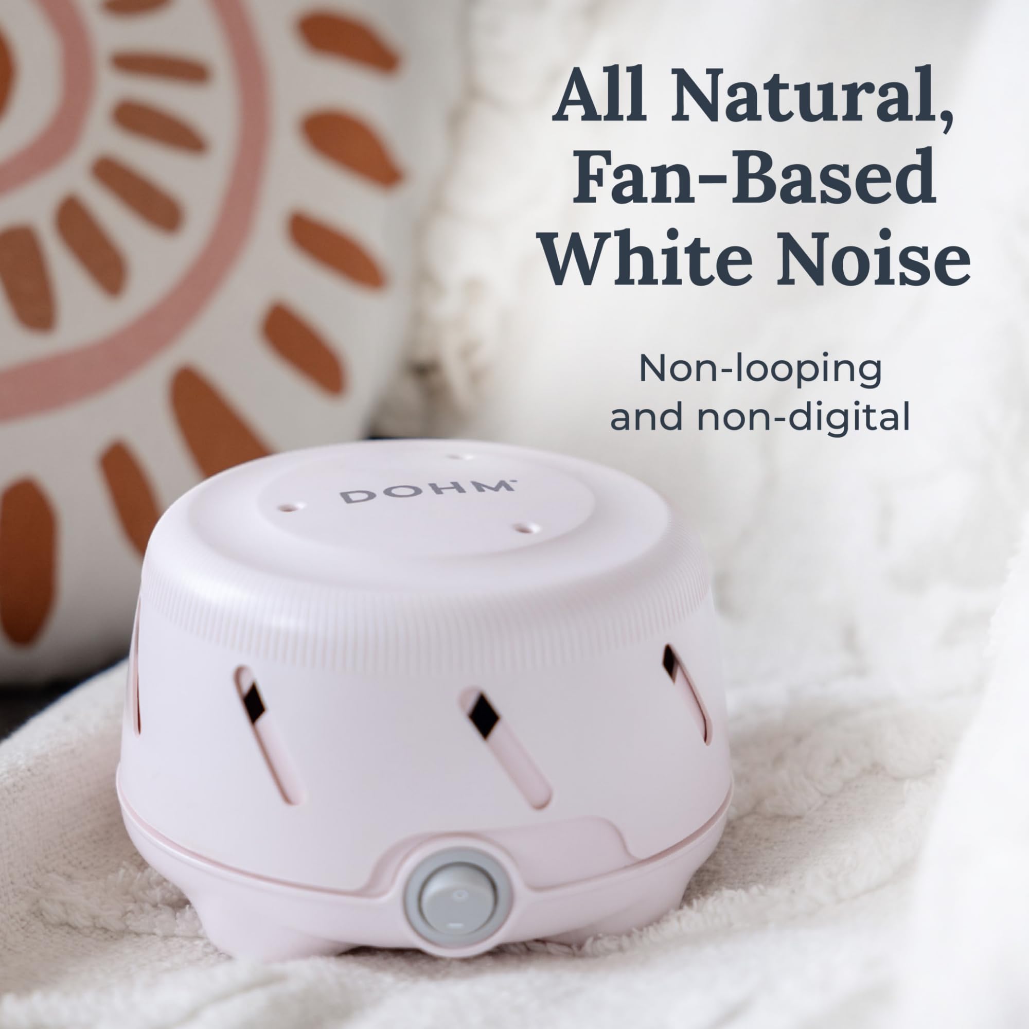 Yogasleep Dohm Uno Pink Noise Sound Machine — Adjustable Tone, Privacy & Travel Ready