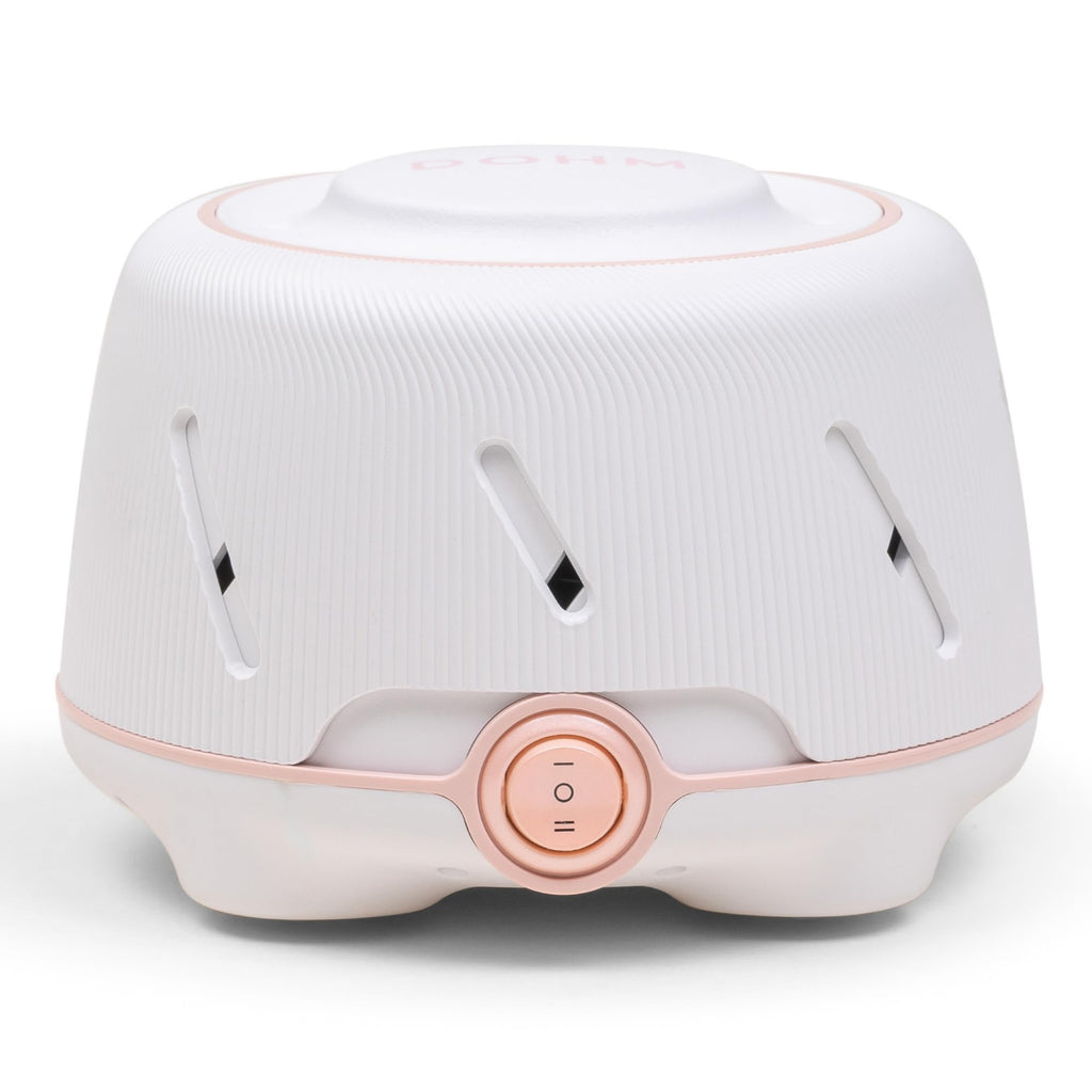 Yogasleep Dohm White & Pink — The Original White Noise Machine for Sleep, Baby Soothing & Office Privacy