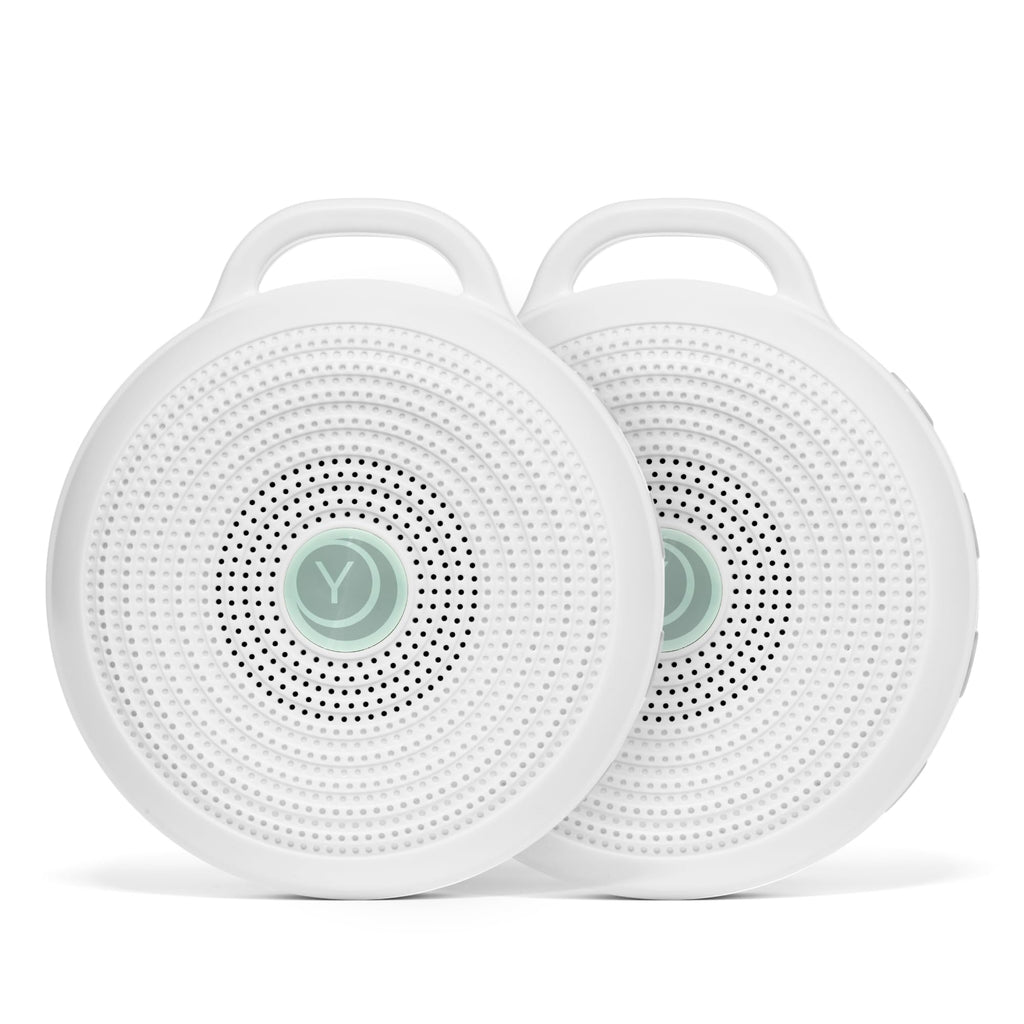 Yogasleep Rohm Portable White Noise Sound Machine (2-Pack) – 3 Sounds, USB Rechargeable, Noise Masking for Sleep & Focus