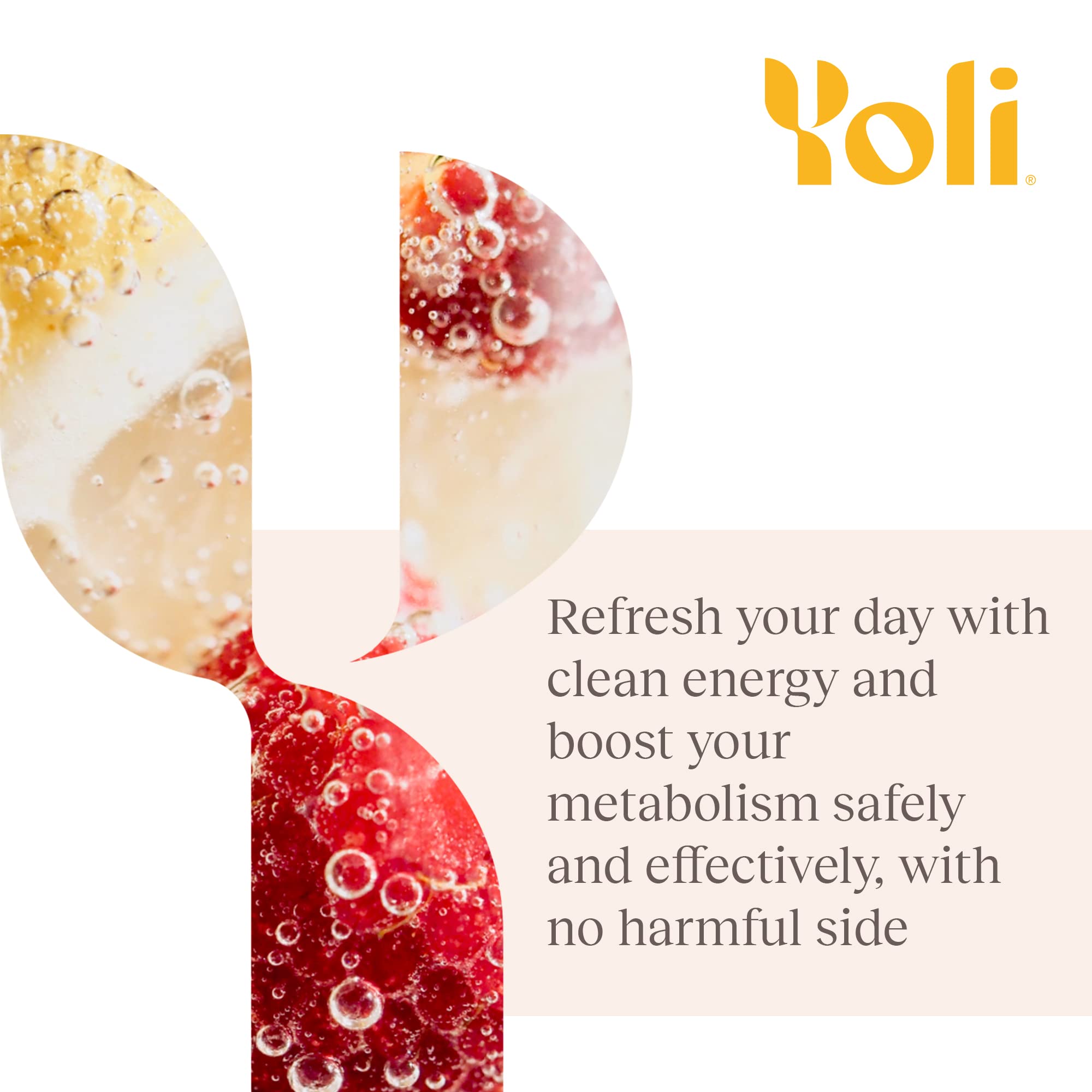 Yoli® Passion Energy Drink Powder Mix – Peach Mango, 90 Servings | Natural Energy for Endurance and Focus