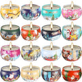 YOROXRG 16 Pack Christmas Scented Candles Gift Set – 2.5oz Soy Wax Jar Candles