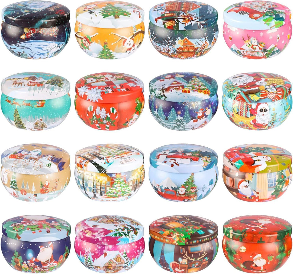 YOROXRG 16 Pack Christmas Scented Candles Gift Set – 2.5oz Soy Wax Jar Candles