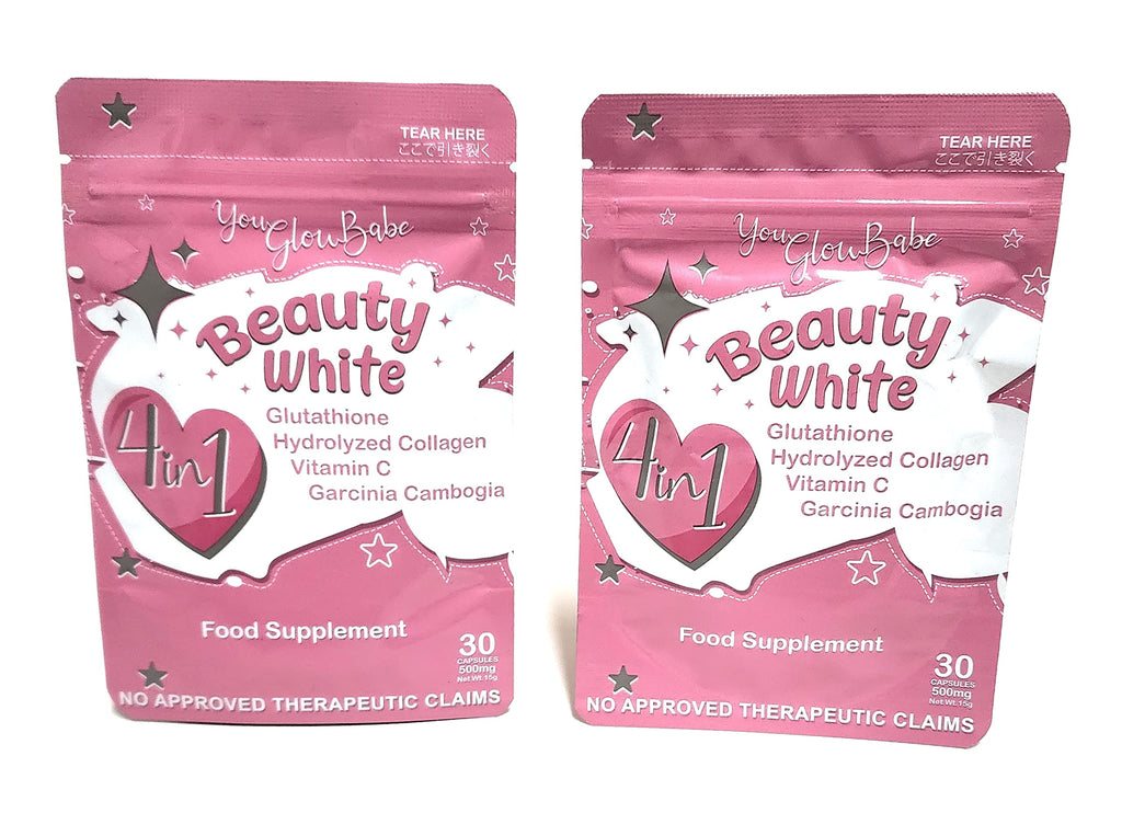 You Glow Babe 4-in-1 Glutathione Supplement – 60 Capsules (Pack of 2)