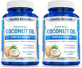 YounGlo Coconut Oil 1000 mg - Cold-Pressed Organic Extra Virgin, 180 Vegan Softgels (Pack of 2)