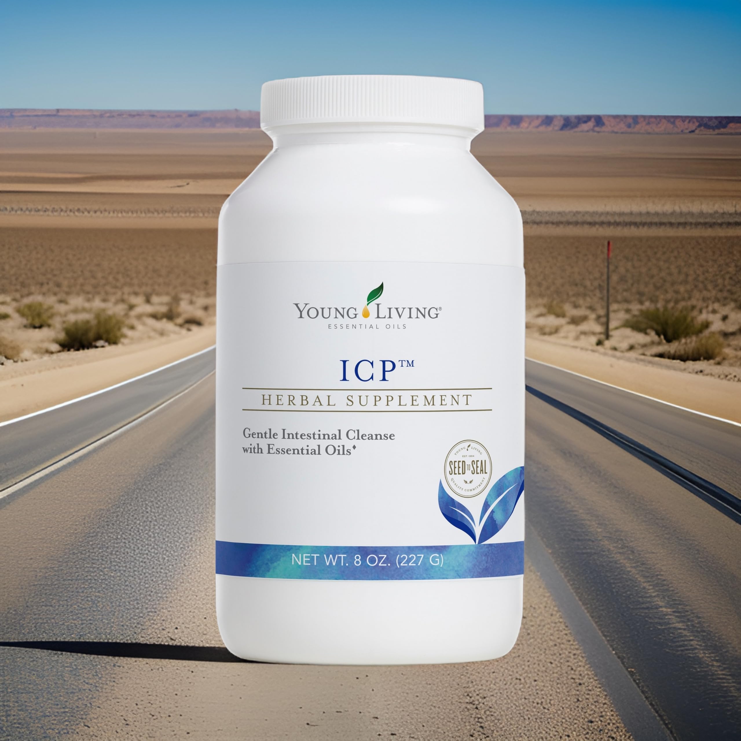 Young Living ICP 8oz Premium Psyllium Fiber Powder for Digestive Support