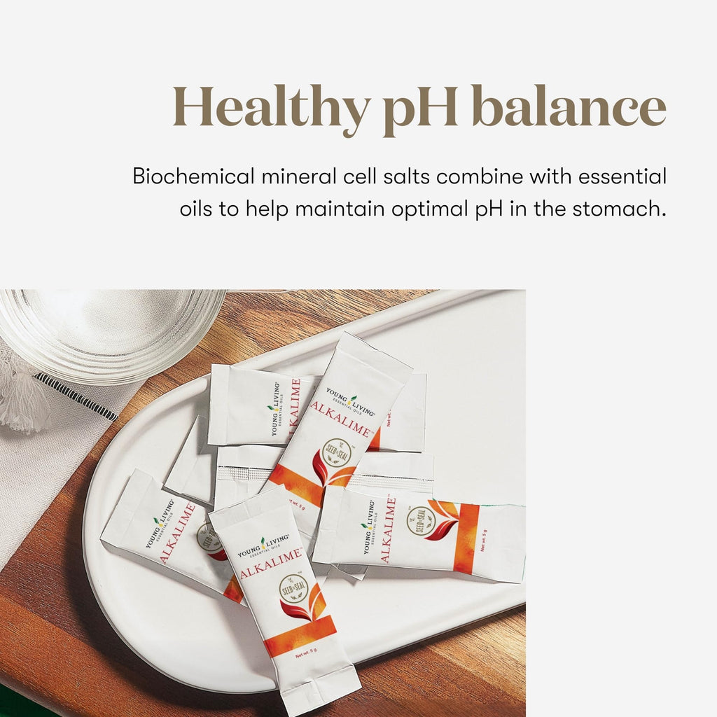 Young Living AlkaLime Stick Packs - 30 ct | Digestive Wellness, Gentle on Stomach | Vitamin & Mineral Supplement