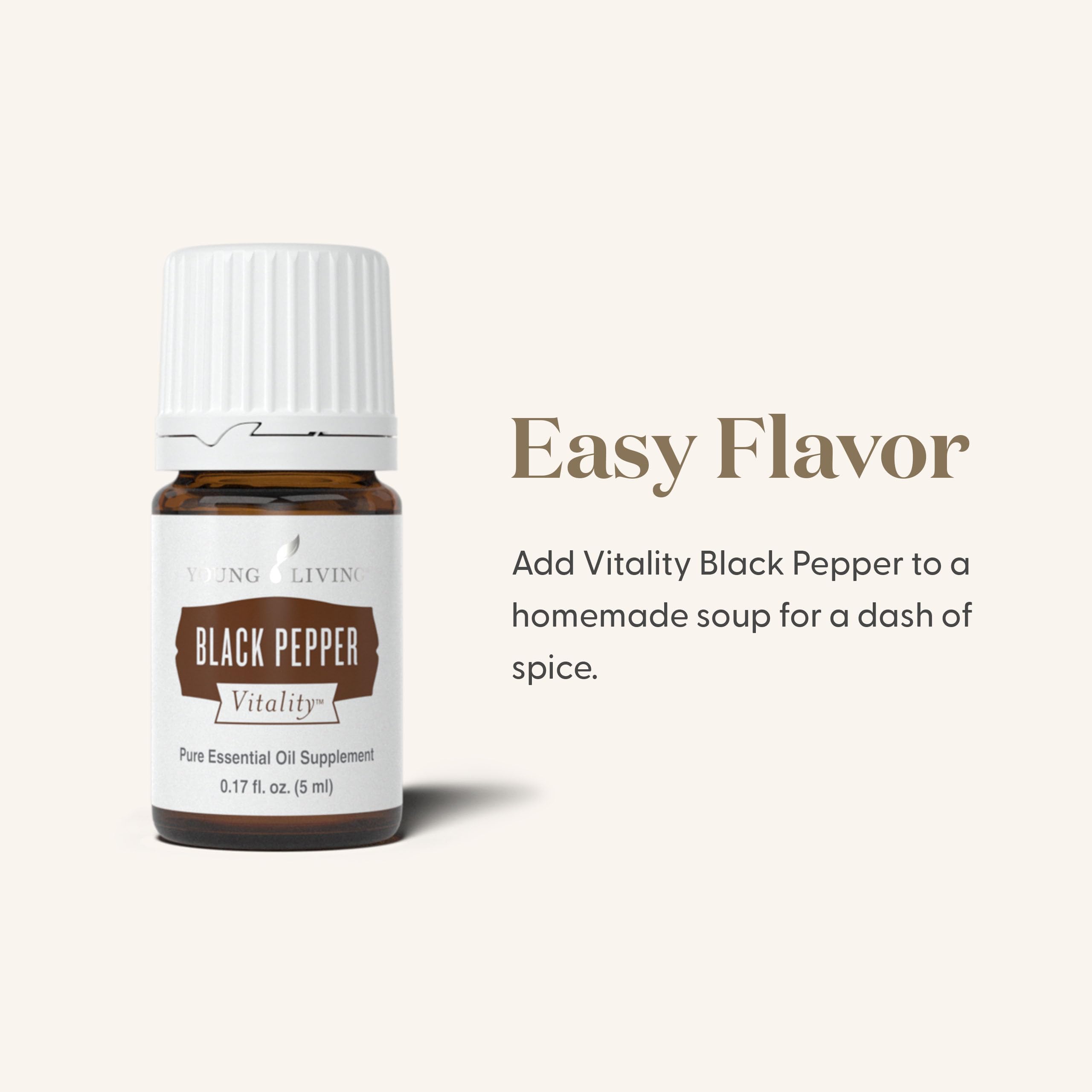 Young Living Black Pepper Vitality 5ml – Bold Flavor, Antioxidant Benefits, and Digestive Wellness for Cooking