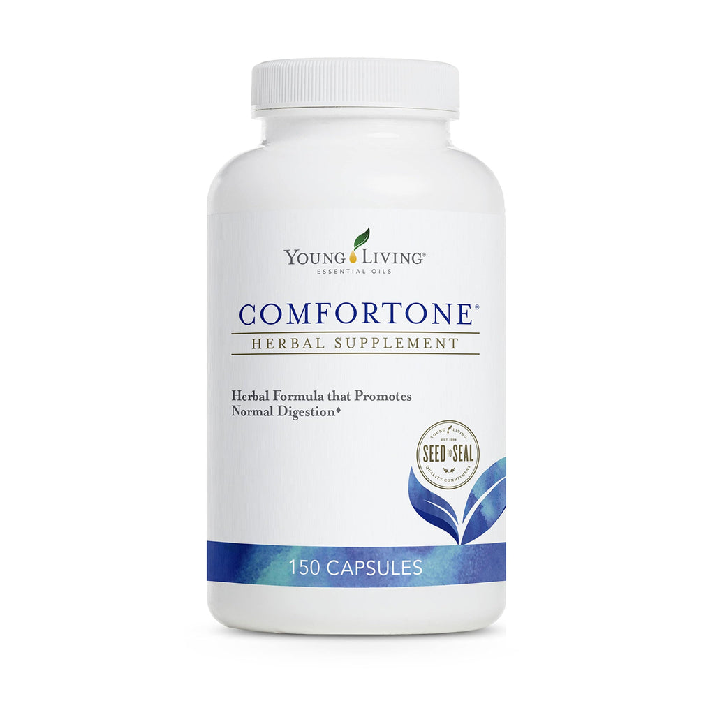 Young Living ComforTone Capsules - Natural Digestive Support with Cascara Sagrada, Psyllium, Ginger & Tarragon (150 Capsules)