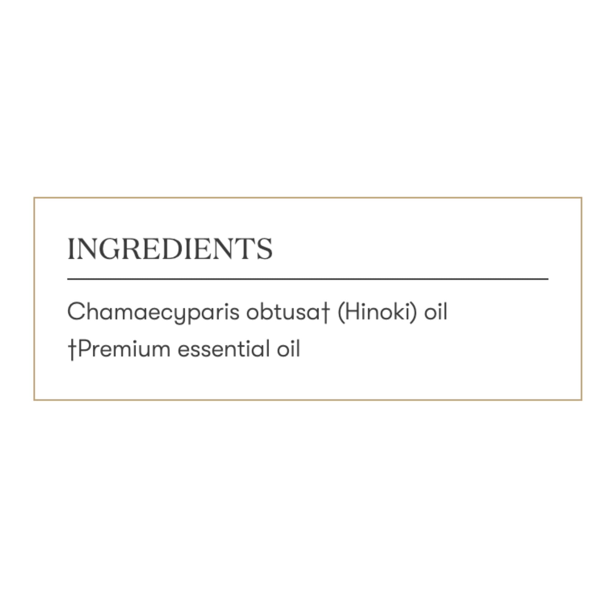 Young Living Hinoki Essential Oil 5 ml | Refreshing & Calming Ambiance for Work, Study, Meditation