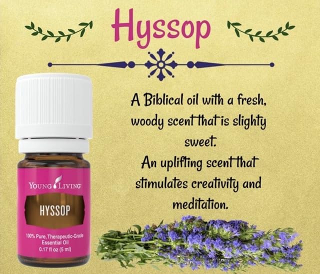 Young Living Hyssop Essential Oil 5ml | Aromatherapy for Creativity & Meditation