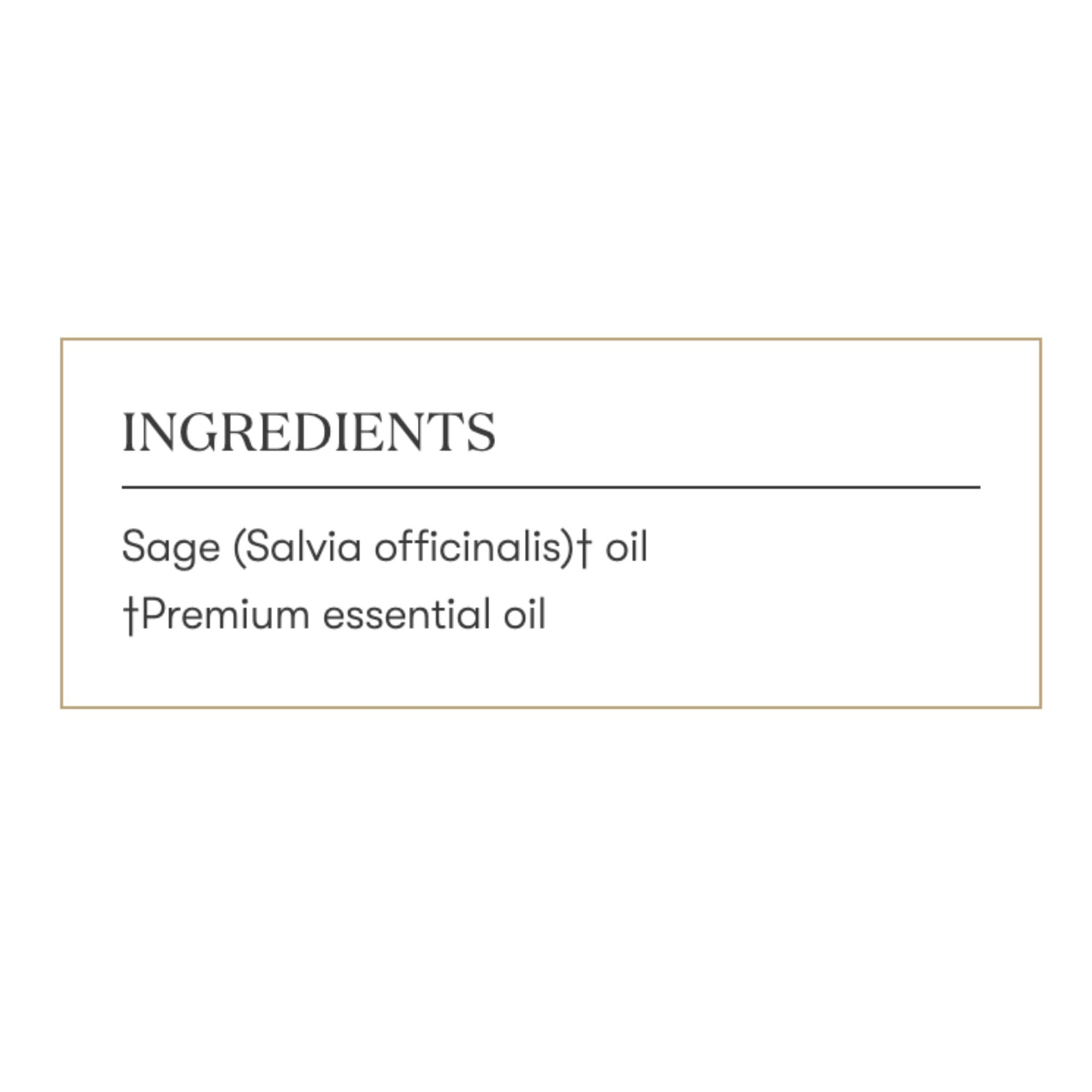 Young Living Sage Vitality Essential Oil - 5ml | Clearing Rituals, Culinary Use & Women's Well-Being