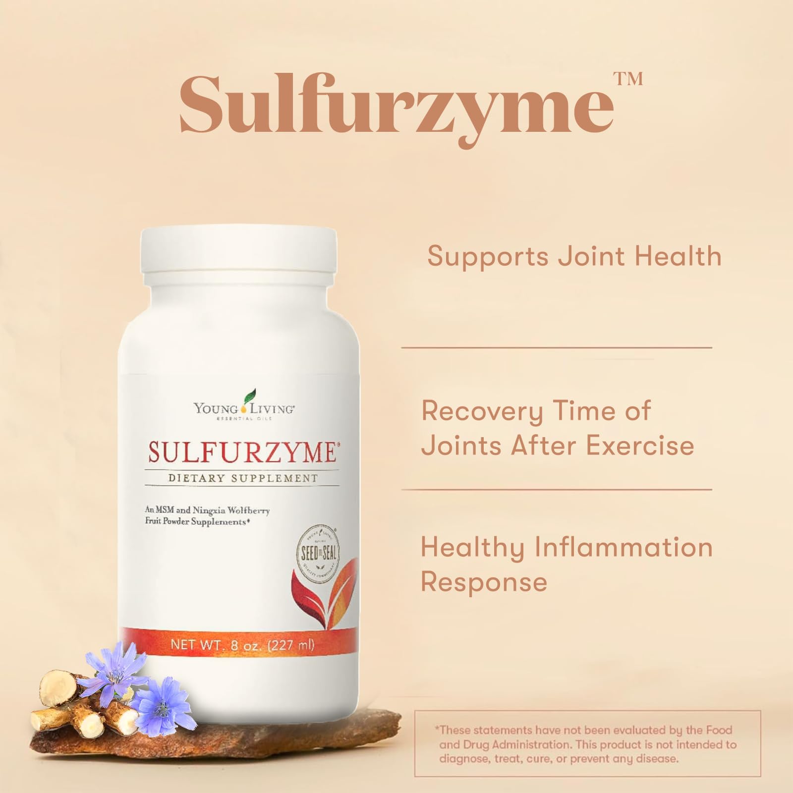 Young Living Sulfurzyme Powder – 8 oz | Joint Health, Energy & Digestion
