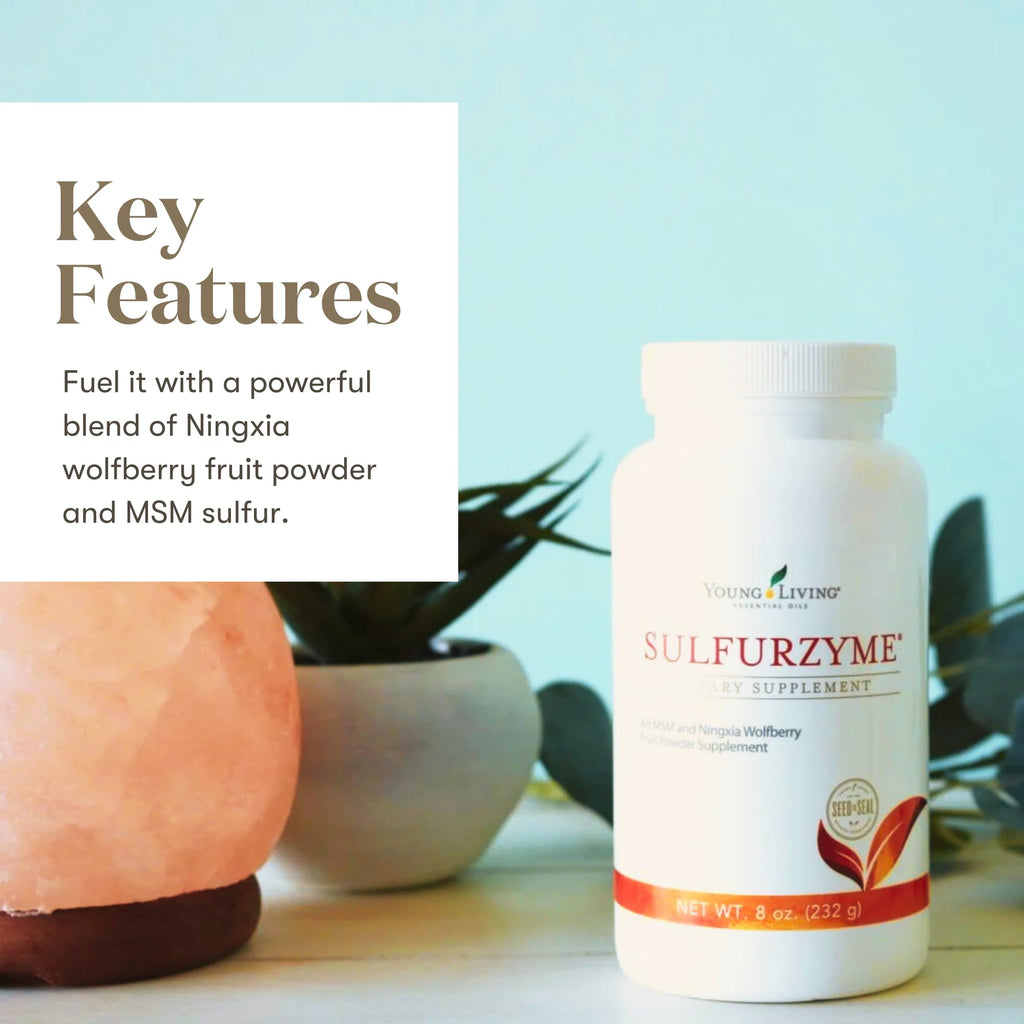 Young Living Sulfurzyme Powder – 8 oz | Joint Health, Energy & Digestion
