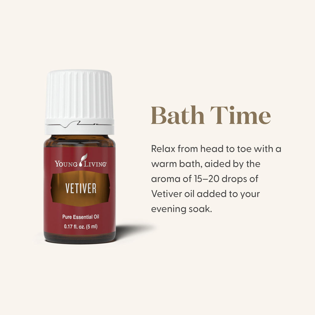 Young Living Vetiver Essential Oil 5ml – Grounding, Calming Nighttime Routine