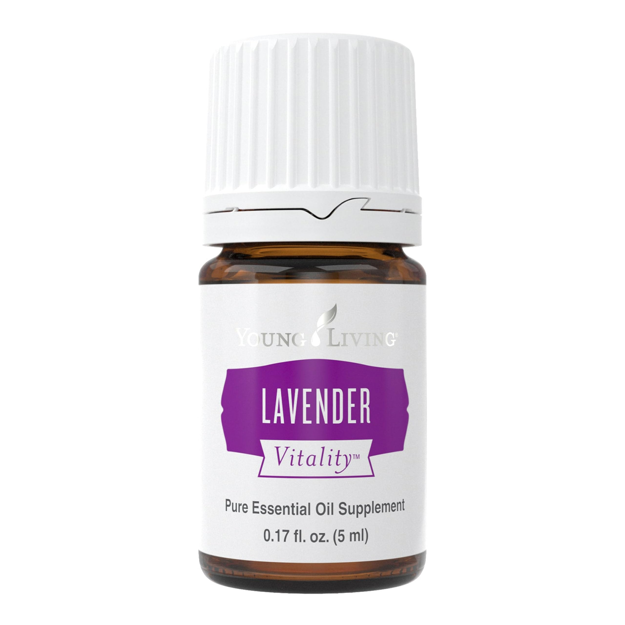 Young Living Vitality Lavender Essential Oil 5ml – Pure, Steam-Distilled, Calming Floral for Foods & Beverages