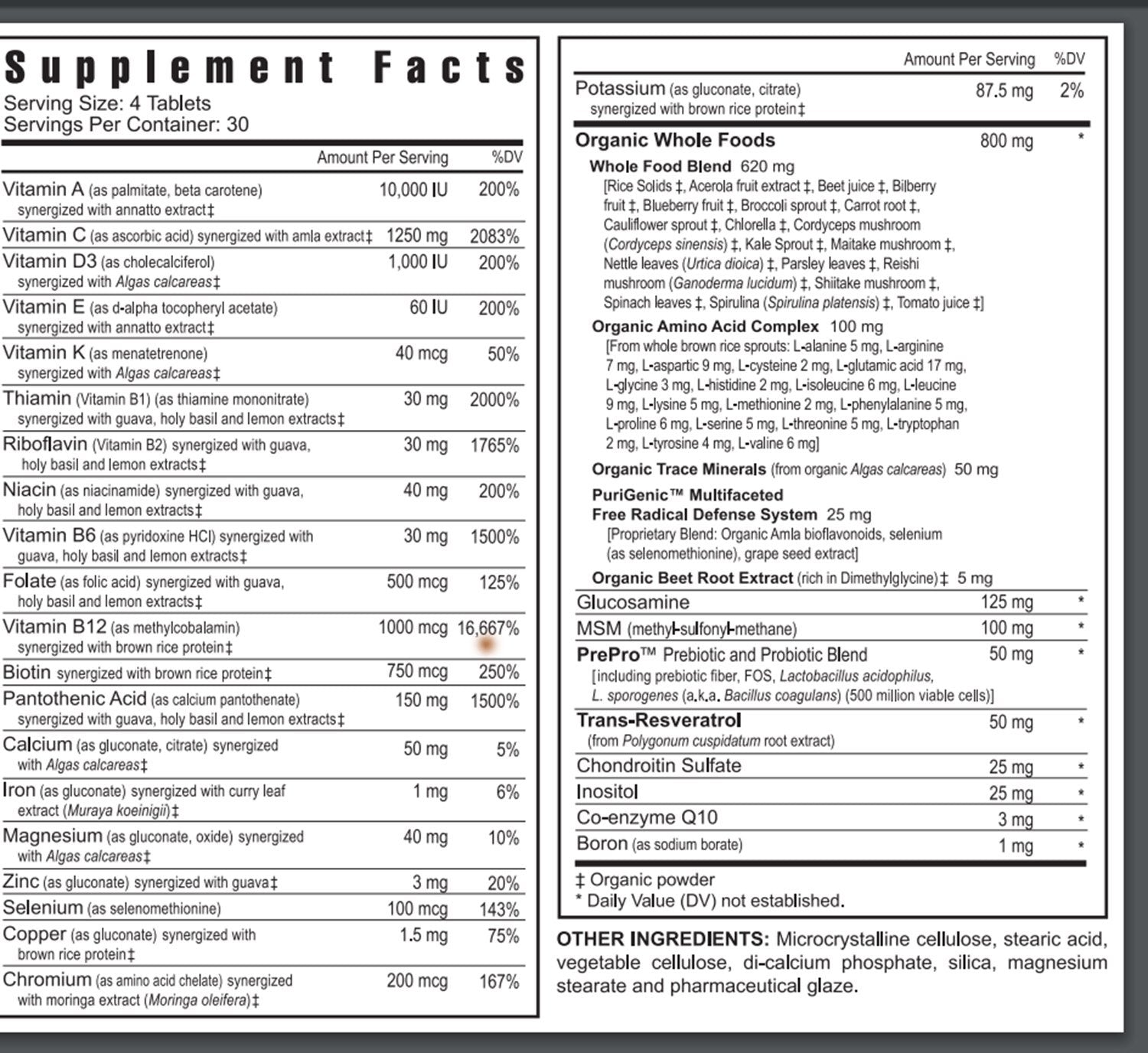 Youngevity Beyond Tangy Tangerine 2.0 – Multi-Vitamin & Mineral Complex | 160,000 ORAC | 120 Tablets | 6-Pack | Natural & Whole Foods
