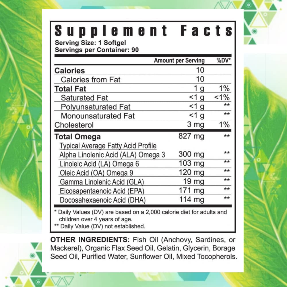 Youngevity EFA Plus 90-4 Pack – Four 90-Count Capsules of Essential Fatty Acids