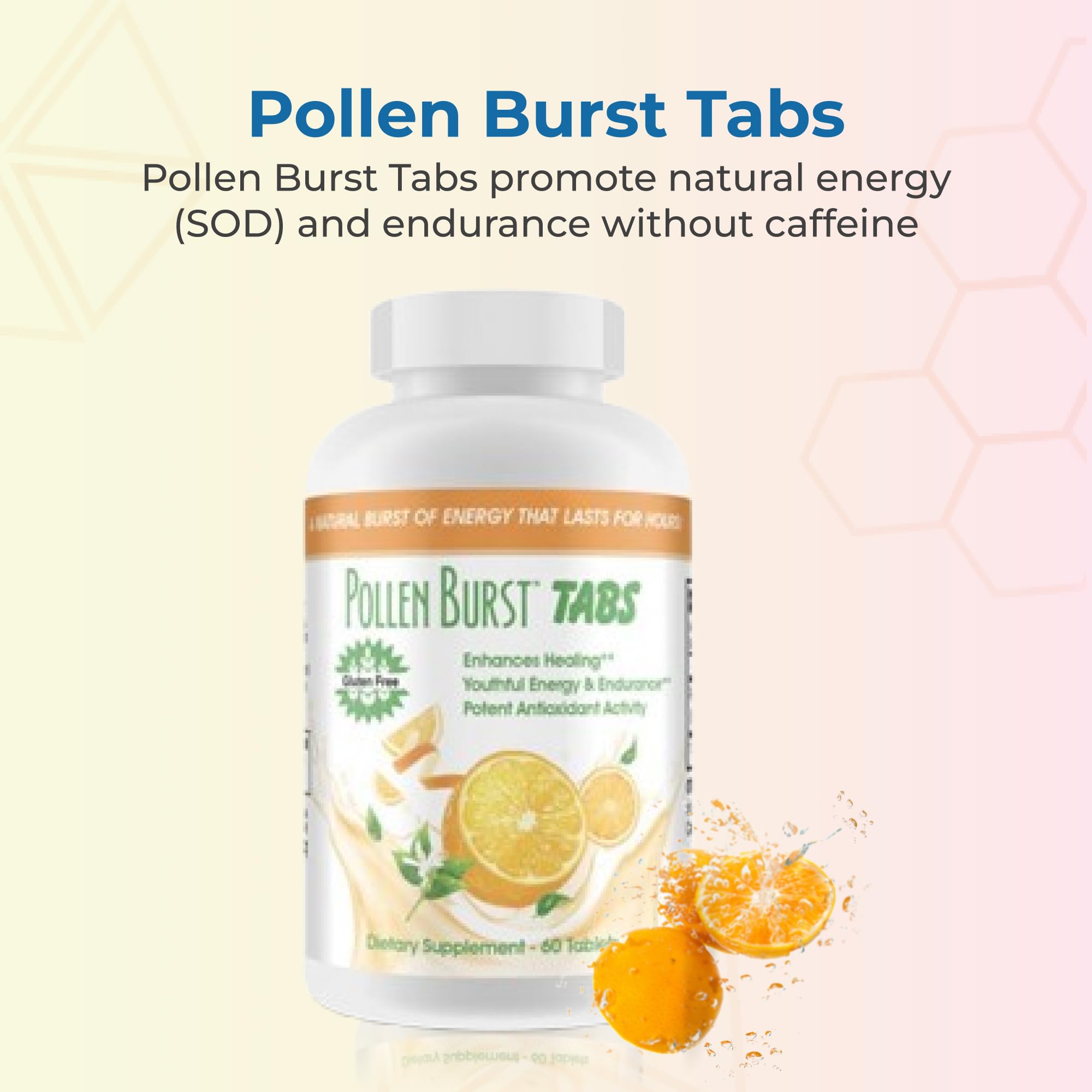 Youngevity Pollen Burst Tabs – Organic Hypoallergenic Pollen Extracts, 60 Tablets