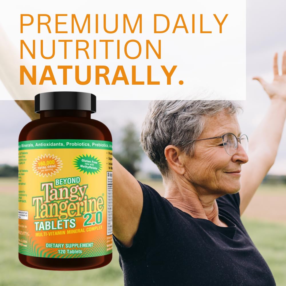 Youngevity Beyond Tangy Tangerine 2.0 – Multi-Vitamin & Mineral Complex | 160,000 ORAC, 120 Tablets