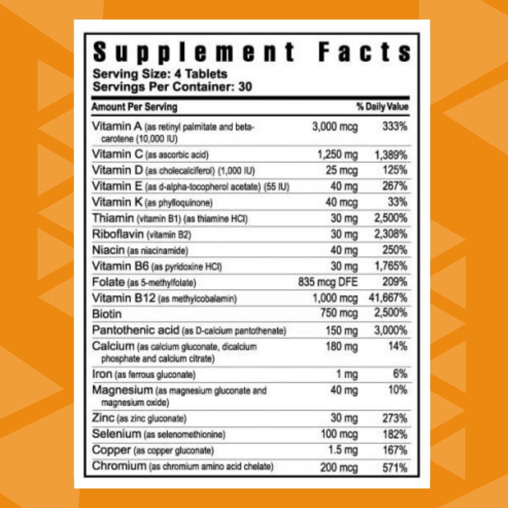 Youngevity Beyond Tangy Tangerine 2.0 – Multi-Vitamin & Mineral Complex | 160,000 ORAC, 120 Tablets