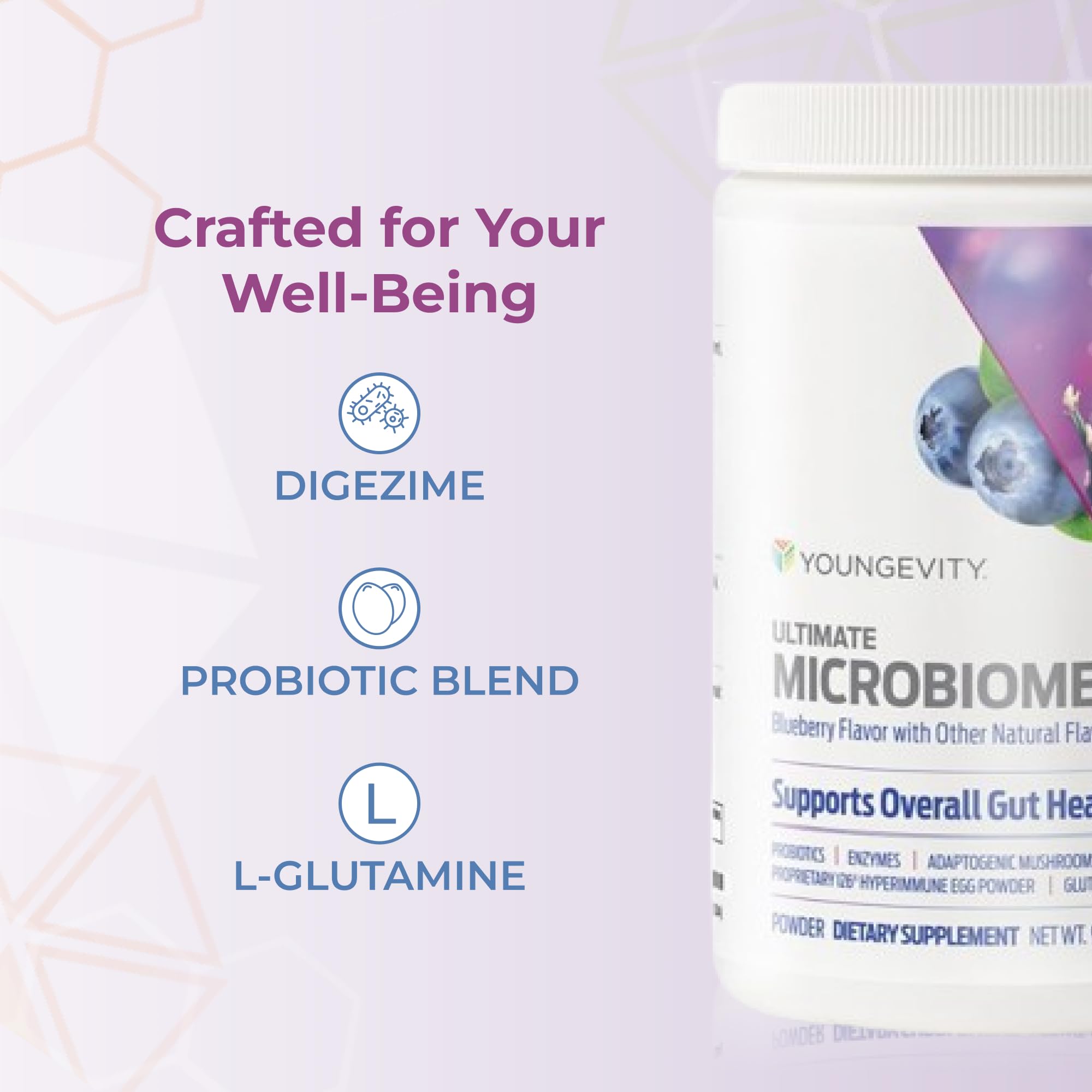 Youngevity Ultimate Microbiome - Prebiotic, Probiotic & Postbiotic Gut Health Supplement