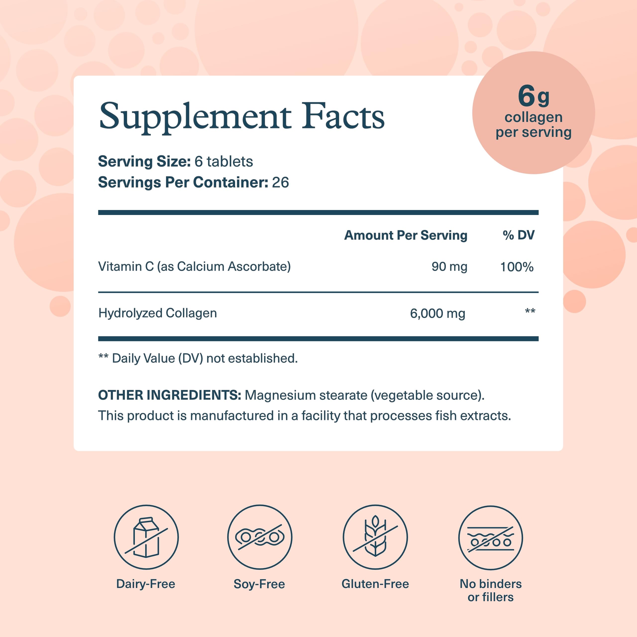 Youtheory Advanced Collagen 6,000 mg with Vitamin C & Amino Acids – 160 Tablets