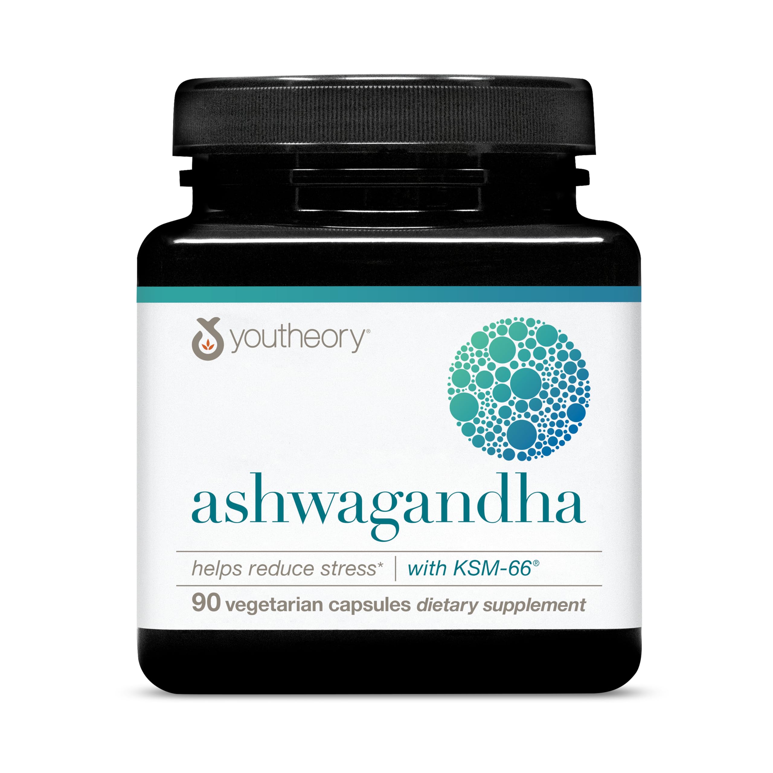 Youtheory Ashwagandha 1,000 mg – Stress & Cortisol Support | KSM-66, Ginger | 90 Vegetarian Capsules