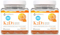 Youtheory K2D3 Bone & Heart Health Support – Peach Gummies (Dairy, Gluten & Soy Free) Pack of 2